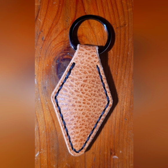 Tan Leather Key Fob - Picture 3 of 4
